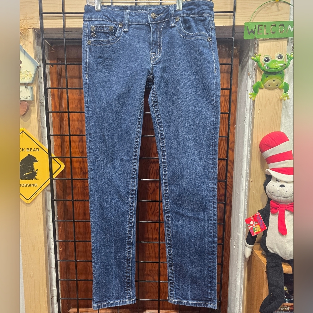 Miss Me Blue Skinny Jeans